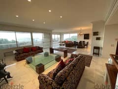 300Sqm | Super Deluxe Apartment For Rent in Rabieh| Panoramic Sea View 0