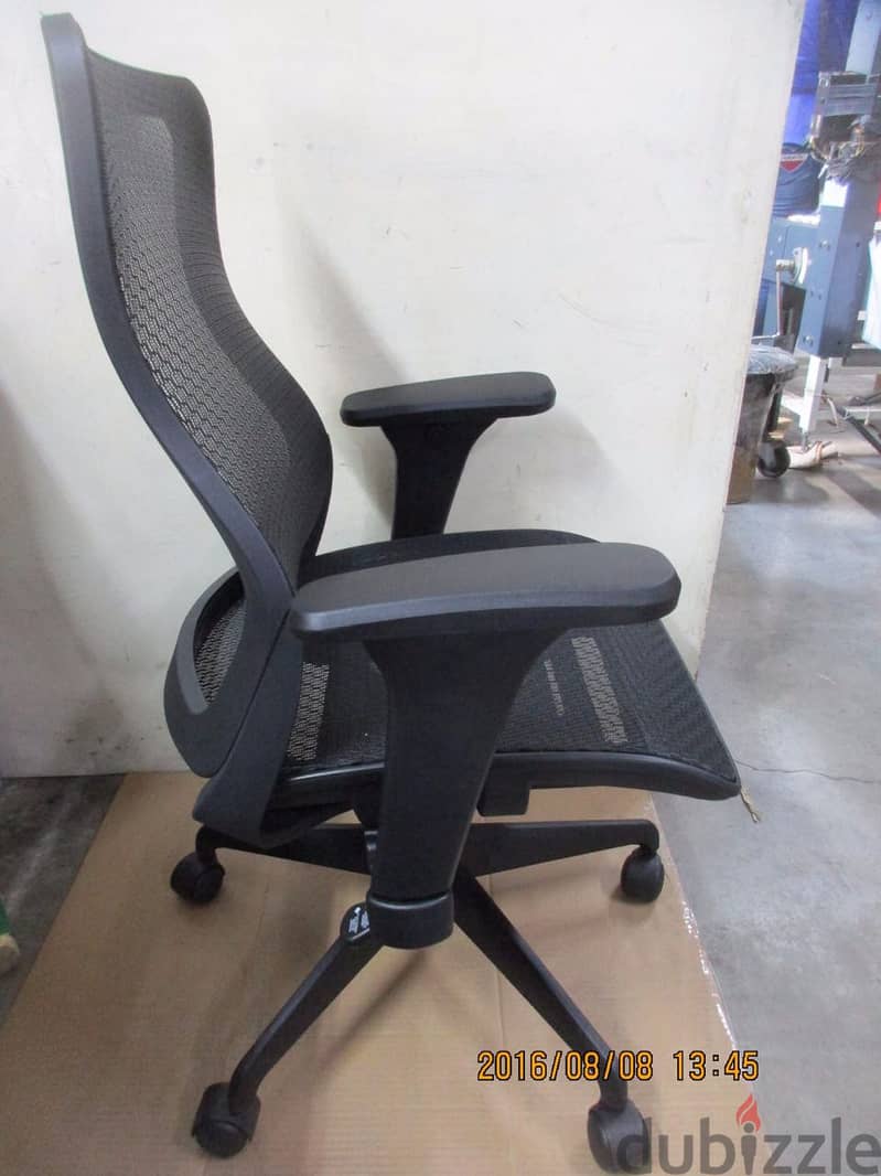 Office Chair Black Mesh Wave 1