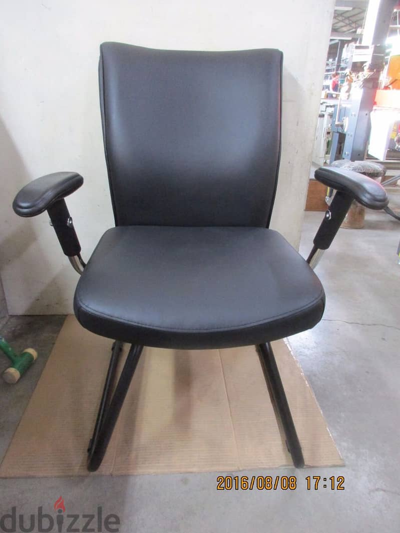 Office Chair Cow Leather New Fly Visitor 1