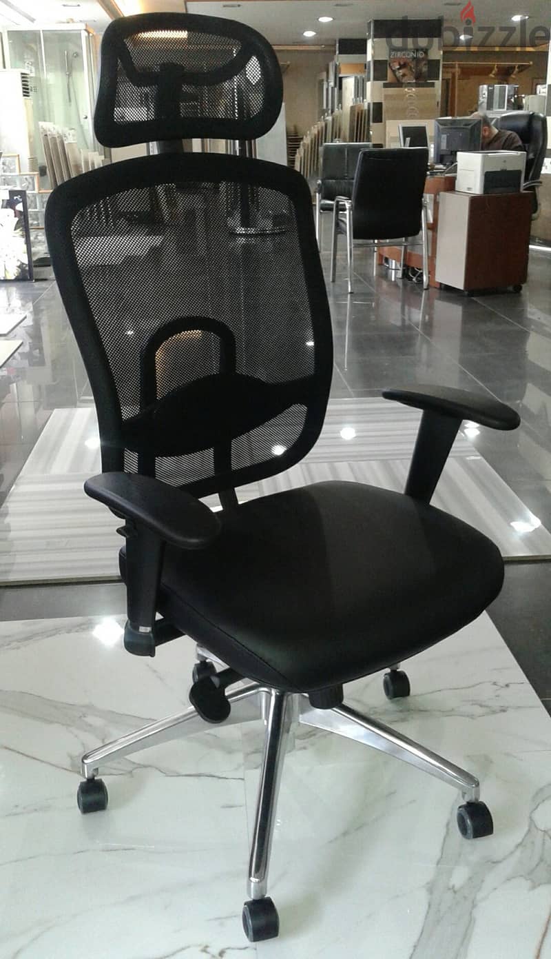 Office Chair Black PU Seat Mood-High Back 1
