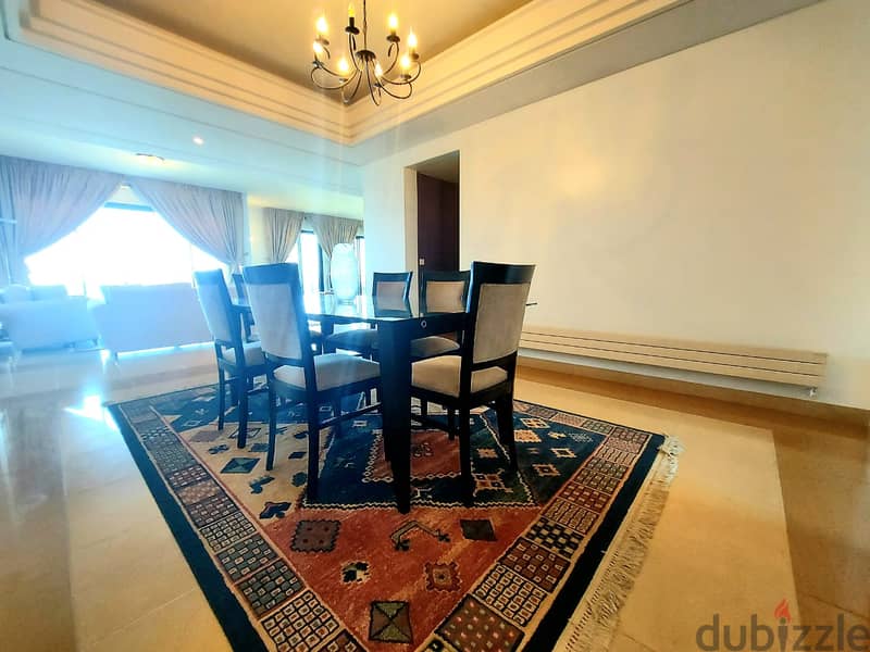 RA23-2000 Furnished Super Deluxe in Ain mrayseh is now for rent, 220m 3
