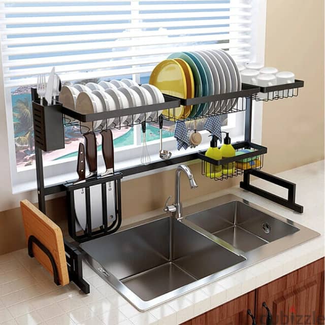 Dish Rack, Over the Sink Steel Kitchen Rack 85cm 3