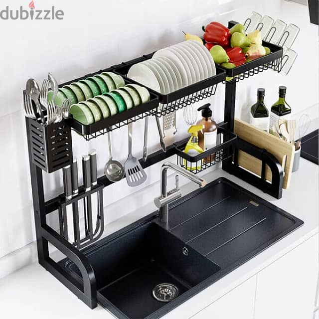 Dish Rack, Over the Sink Steel Kitchen Rack 85cm 4