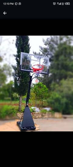 High-quality full Iron pole basketball with ring and backboard 0