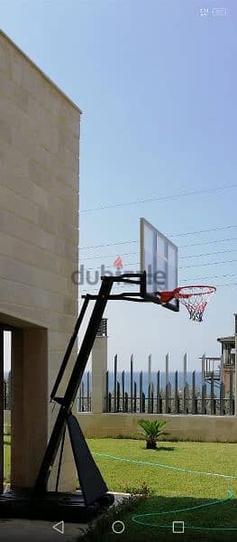 High-quality full Iron pole basketball with ring and backboard 1