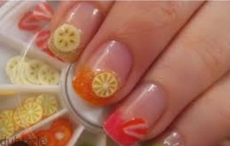 fast nails art 3D fruit nails decoration 8