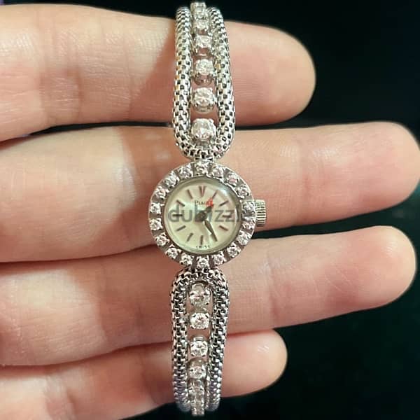 Piaget ladies 18k white gold and diamond watch 3