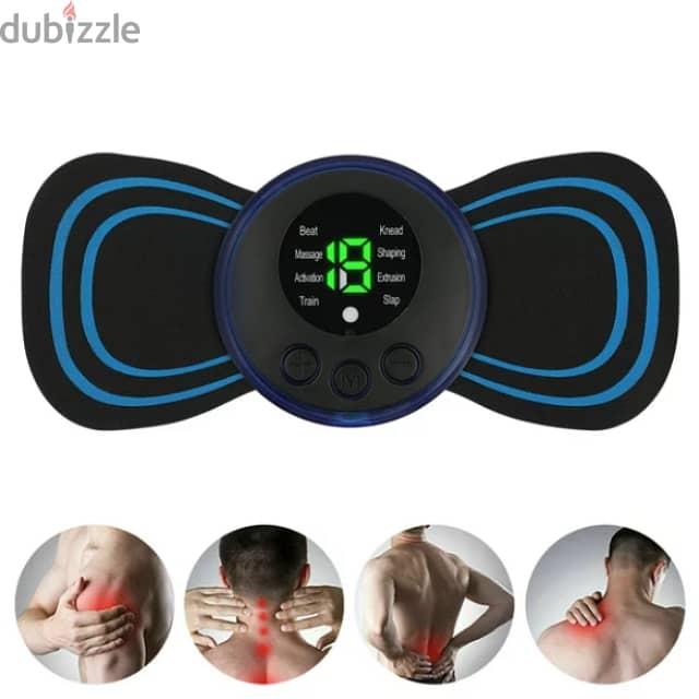 EMS Neck Massager Pad with Remote, 8 Modes, 19 Speeds 6