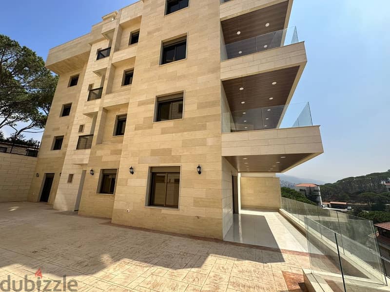 185Sqm+130 Sqm Terrace| Prime location |Apartment for sale in Baabdath 2