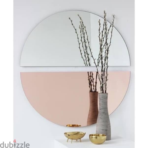 colored frameless mirrors 3