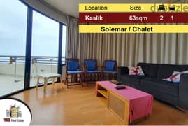 Kaslik / Solemar 63m2 | Modern Chalet | Mint Condition | View | TO