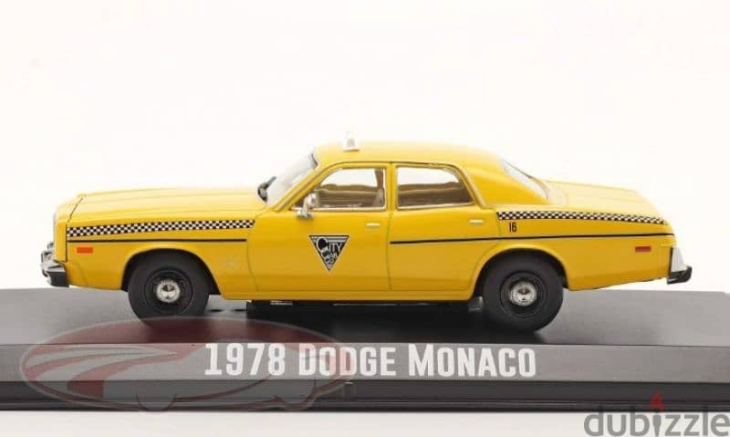 Dodge Monaco Taxi Cab diecast car model 1;43. 2