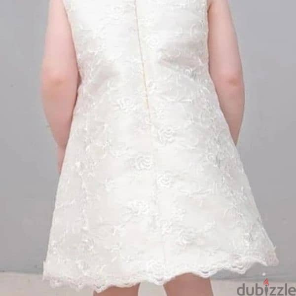dress embroided lace ofwhite 3 to 7years turkey 3