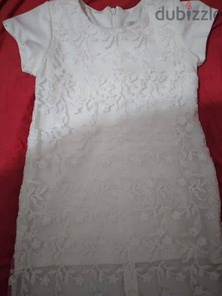 dress embroided lace ofwhite 3 to 7years turkey 7