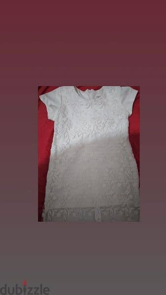 dress embroided lace ofwhite 3 to 7years turkey 11
