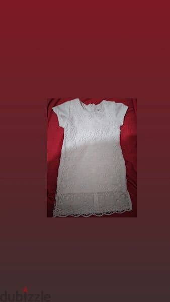 dress embroided lace ofwhite 3 to 7years turkey 13