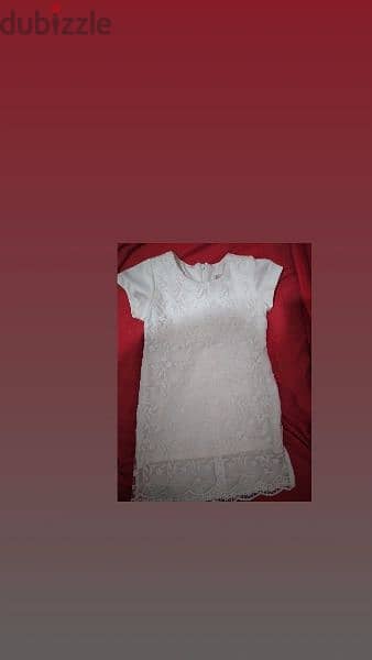 dress embroided lace ofwhite 3 to 7years turkey 14