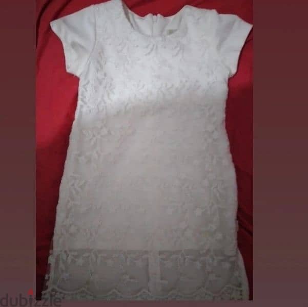 dress embroided lace ofwhite 3 to 7years turkey 15