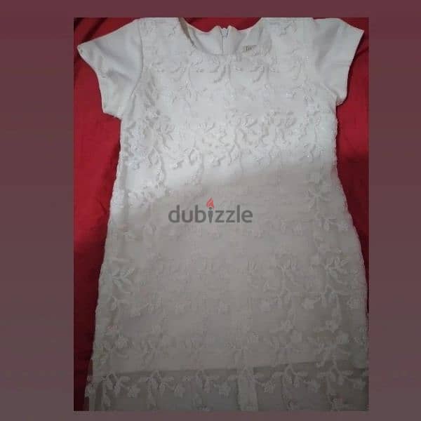 dress embroided lace ofwhite 3 to 7years turkey 17