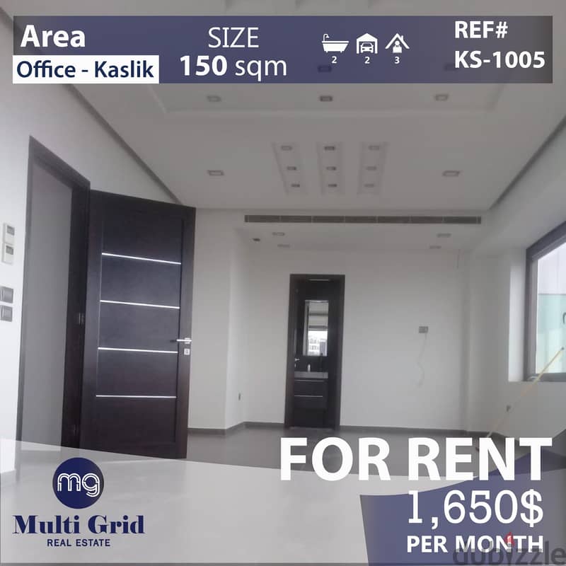 Office For Rent in a Prime Location in Kaslik , مكتب للاجار في الكسليك 0