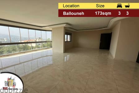 Ballouneh 173m2 | High End | Unblock-able view | Calm Street | MJ