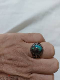 Turquoise Ring Silver six grams خاتم فيروز فضة ستة غرام