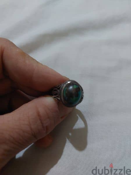 Turquoise Ring Silver six grams خاتم فيروز فضة ستة غرام 1