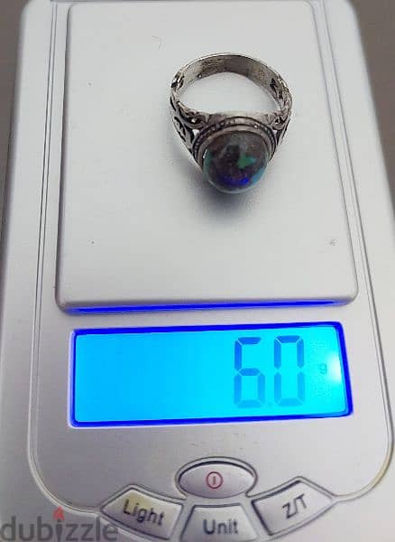 Turquoise Ring Silver six grams خاتم فيروز فضة ستة غرام 2