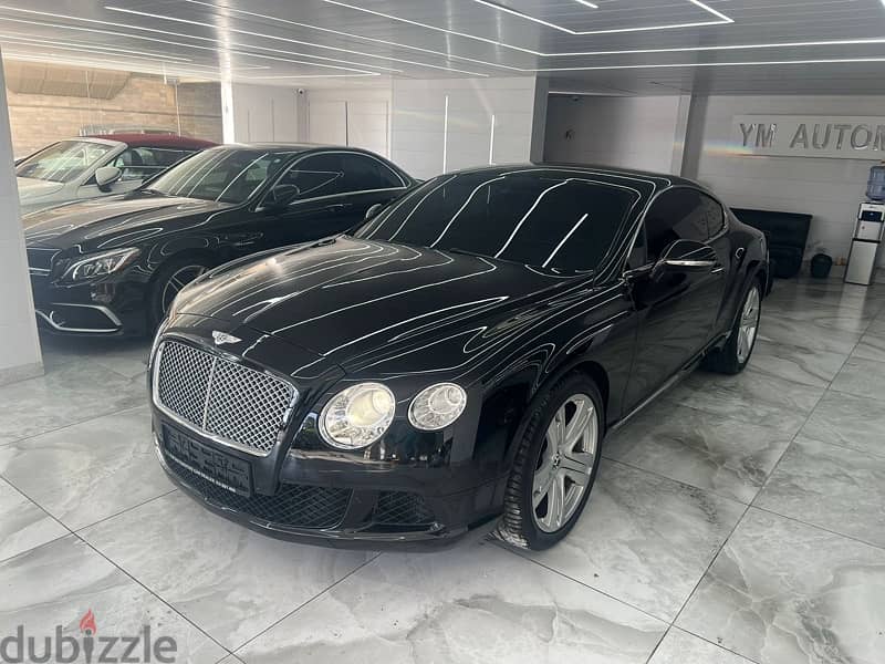 2012 Bentley Continental GT coupe blk/blk W12 cylinder engine only 75K 1