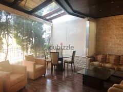 240 Sqm+70Sqm Garden|Fully Furnished Apartment for rent in Beit Meri 0