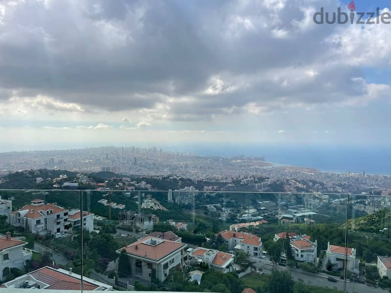 250 Sqm|Fully furnished duplex in Ain Saadeh|Panoramic Sea view 1