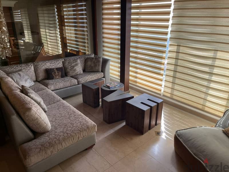 250 Sqm|Fully furnished duplex in Ain Saadeh|Panoramic Sea view 8
