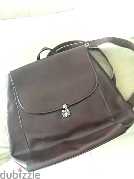 sack backpack purse شنطة ظهر ساك leather 1