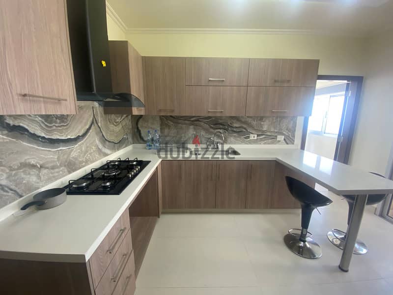 Semi furnished 160 m2 apartment +open sea view for sale in Zouk Mosbeh 1