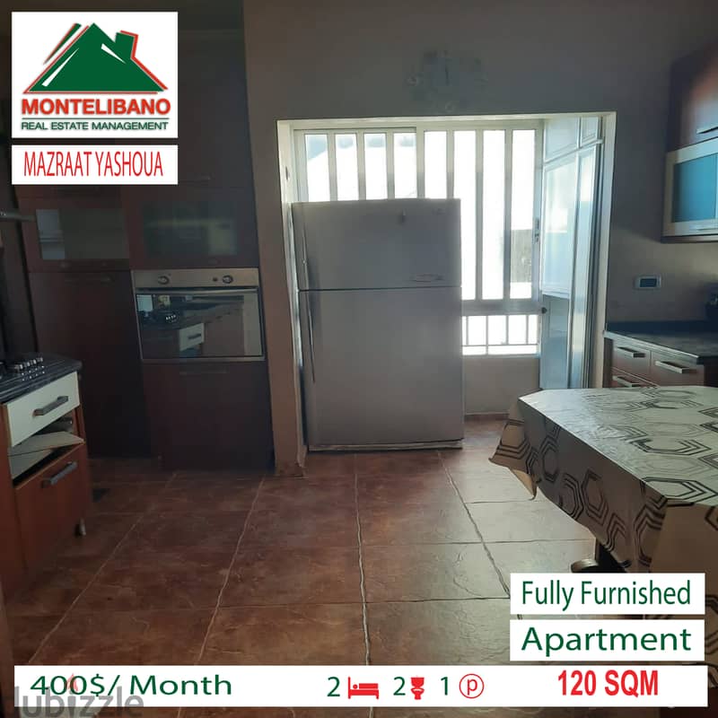 Apartment for rent in MAZRAAT YASHOUA!!! 1