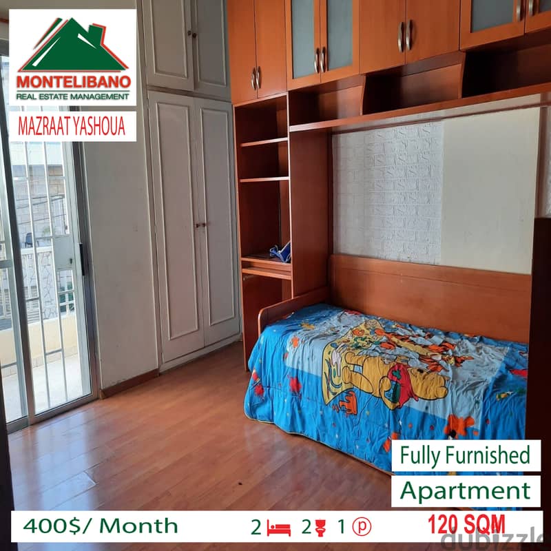 Apartment for rent in MAZRAAT YASHOUA!!! 4