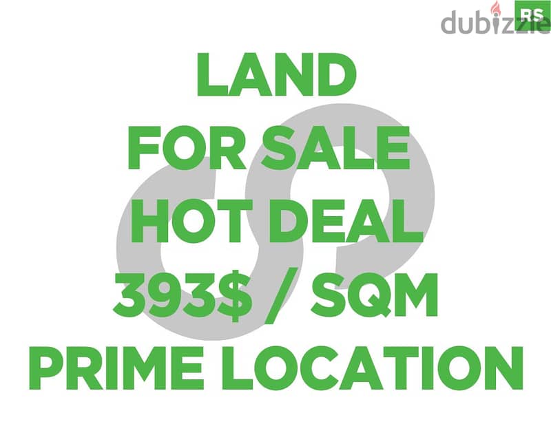 REF#RS80193! hot deal ,393 $/sqm prime location 0