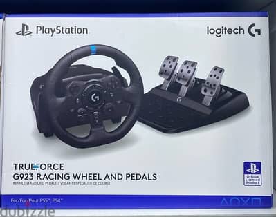 logitech g923 on ps5-ps4-pc-ps3 (NEW sealed)