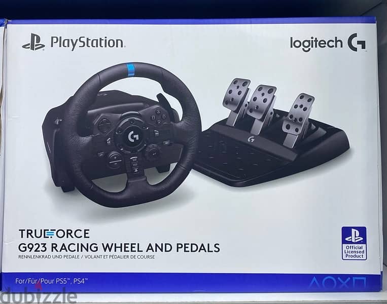 logitech g923 on ps5-ps4-pc-ps3 (NEW sealed) 1