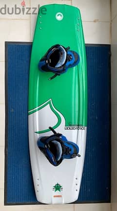 Wakeboard with bindings and cover