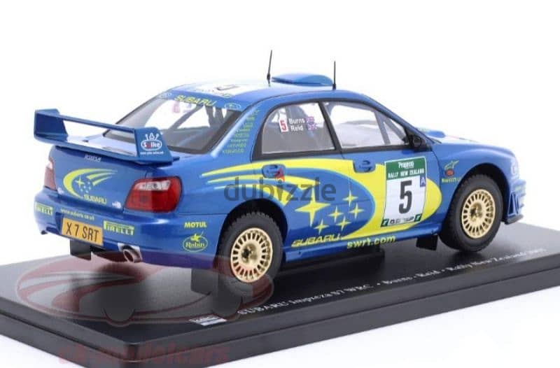 Subaru Impreza S7 WRC (New Zealand 2001) diecast car model 1:24. 3