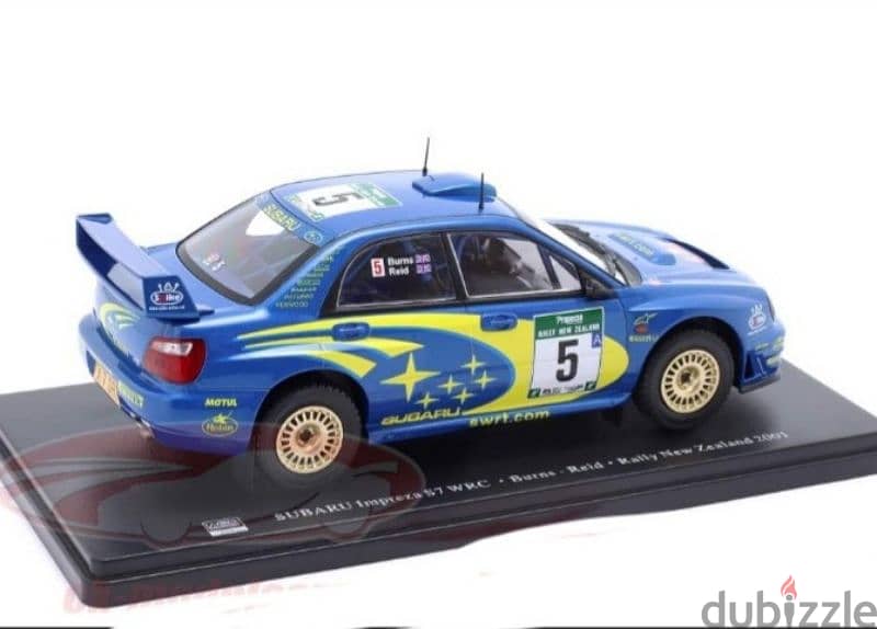 Subaru Impreza S7 WRC (New Zealand 2001) diecast car model 1:24. 4