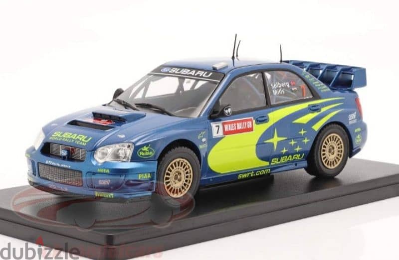 Subaru Impreza S9 WRC (GB Wales 2003) diecast car model 1:24. 1