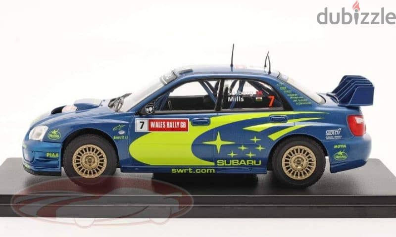 Subaru Impreza S9 WRC (GB Wales 2003) diecast car model 1:24. 2
