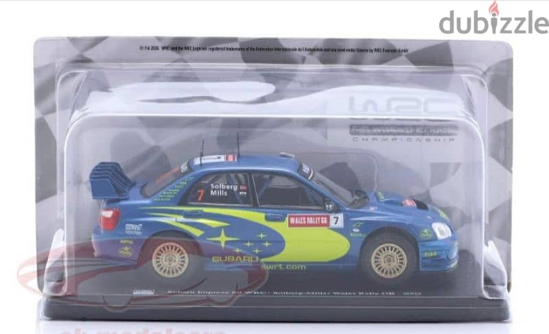 Subaru Impreza S9 WRC (GB Wales 2003) diecast car model 1:24. 5