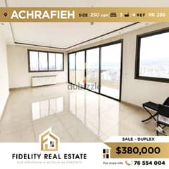 achrafieh duplex for sale RK286
