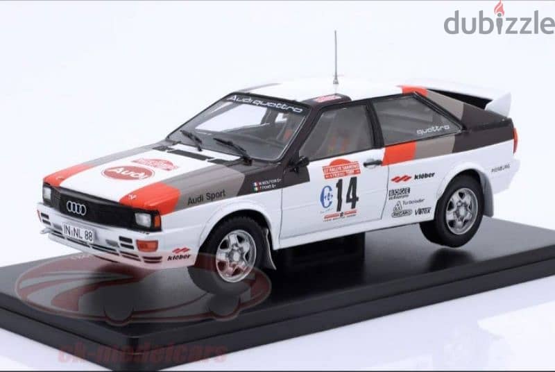 Audi Quattro (San Remo 1981) diecast car model 1:24. 1