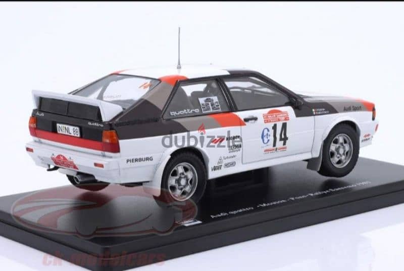 Audi Quattro (San Remo 1981) diecast car model 1:24. 3