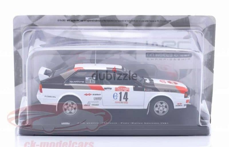 Audi Quattro (San Remo 1981) diecast car model 1:24. 5