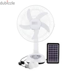 rechargeable fan 16inch with solar 0